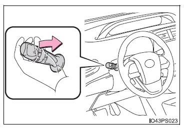 Toyota Prius: Utilisation des éclairages et des essuie-glacesUtilisation des éclairages et des essuie-glaces