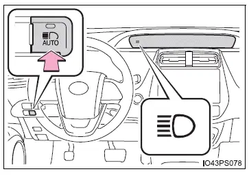 Toyota Prius: Utilisation des éclairages et des essuie-glacesUtilisation des éclairages et des essuie-glaces