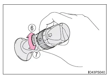 Toyota Prius: Utilisation des éclairages et des essuie-glacesUtilisation des éclairages et des essuie-glaces