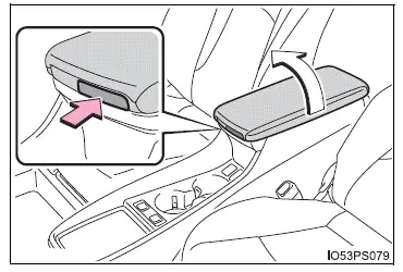 Toyota Prius: Utilisation des dispositifs de rangement