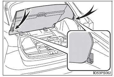 Toyota Prius: Utilisation des dispositifs de rangement