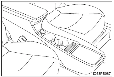 Toyota Prius: Utilisation des dispositifs de rangement