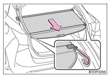 Toyota Prius: Utilisation des dispositifs de rangement