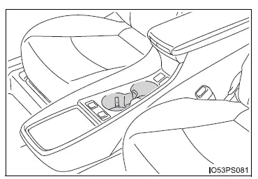 Toyota Prius: Utilisation des dispositifs de rangement